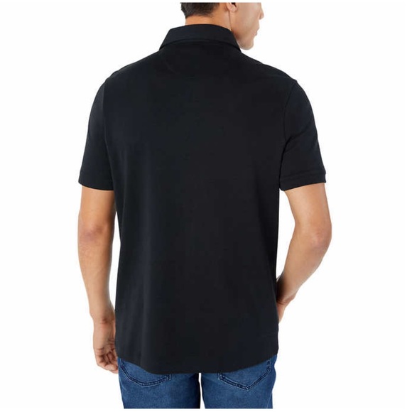 Tahari Men’s Interlock Polo, Black (Size : S, M, L) - Picture 2 of 4
